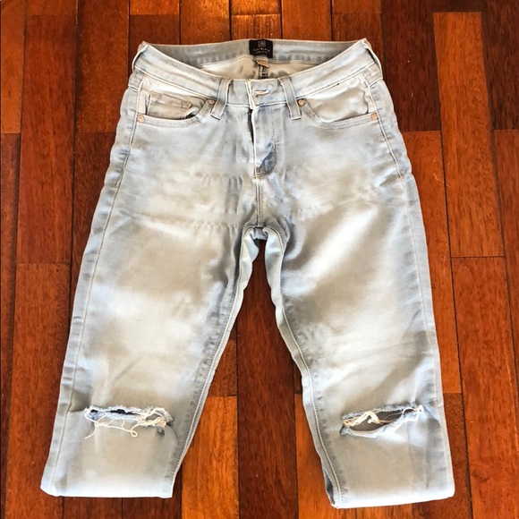 Just Black Denim - Just Black Light Blue Denim Skinny Jean